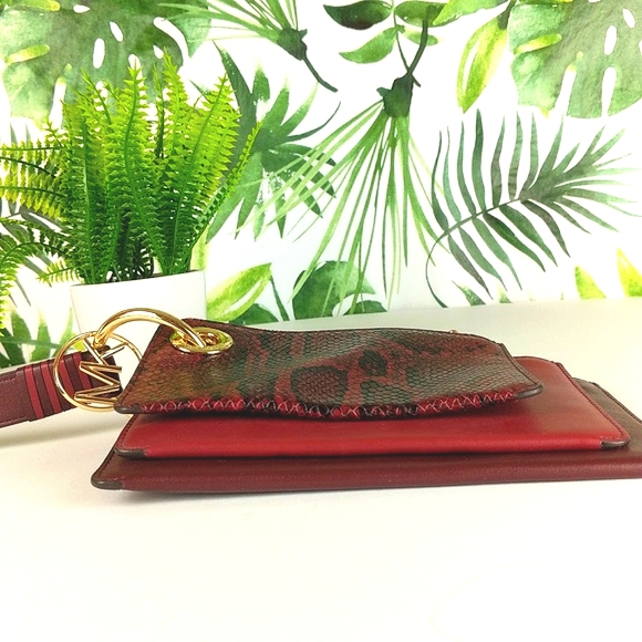 Michael Kors Oxblood Trio Wristlet - Picture 8 of 13